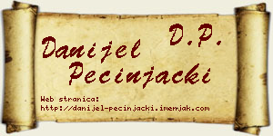 Danijel Pecinjački vizit kartica